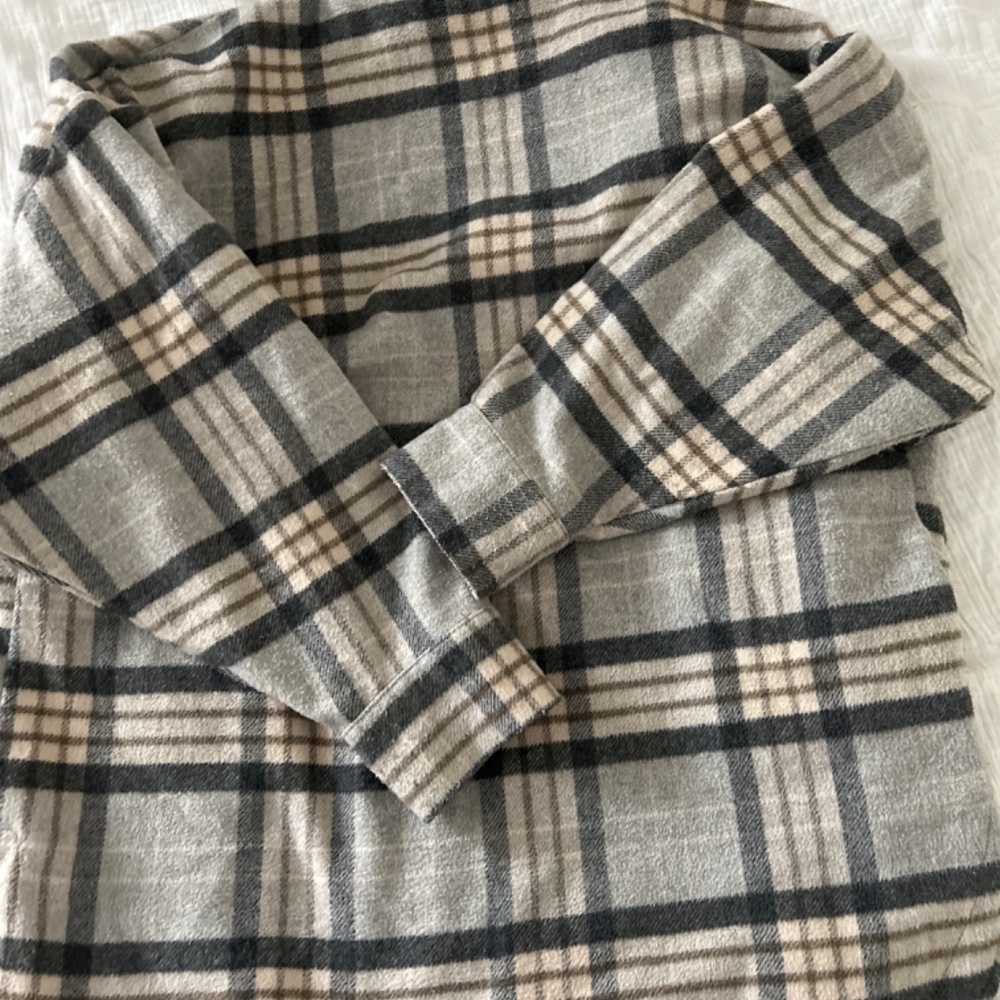 Zara Plaid Oversized Blazer Button Up - image 4